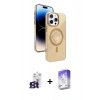 MARSİLYAN™- iPhone 16 Pro Max Kılıf Nova Modern Prime - Siyah Bilvis 5in1 3D Magic Cam Ekran Koruyucu + Bilvis Titan Kamera Lens - TMGI