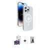 MARSİLYAN™- iPhone 16 Pro Max Kılıf Nova Modern Prime - Siyah Bilvis Hayalet Cam Ekran Koruyucu + Bilvis Titan Kamera Lens - SH