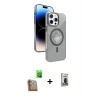 MARSİLYAN™- iPhone 16 Pro Max Kılıf Nova Modern Prime - Siyah Bilvis Hayalet Cam Ekran Koruyucu + Raze Metal Kamera Lens - CLTM