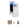 MARSİLYAN™- iPhone 16 Pro Max Kılıf Nova Modern Prime - Siyah Bilvis Hayalet Cam Ekran Koruyucu + Pers Alüminyum Kamera Lens - CLTM