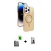 MARSİLYAN™- iPhone 16 Pro Max Kılıf Nova Modern Prime - Siyah Bilvis Hayalet Cam Ekran Koruyucu + Raze Metal Kamera Lens - SH