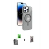 MARSİLYAN™- iPhone 16 Pro Max Kılıf Nova Modern Prime - Siyah Bilvis Hayalet Cam Ekran Koruyucu + Raze Metal Kamera Lens - SH