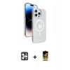 MARSİLYAN™- iPhone 16 Pro Max Kılıf Nova Modern Prime - Siyah Buffer Cam Ekran Koruyucu + PVD Metal Kamera Lens - GD