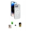 MARSİLYAN™- iPhone 16 Pro Max Kılıf Nova Modern Prime - Siyah Buffer Cam Ekran Koruyucu + Raze Metal Kamera Lens - NLGY