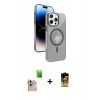 MARSİLYAN™- iPhone 16 Pro Max Kılıf Nova Modern Prime - Siyah Buffer Cam Ekran Koruyucu + Raze Metal Kamera Lens - NLGY