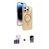 MARSİLYAN™- iPhone 16 Pro Max Kılıf Nova Modern Prime - Siyah Buffer Hayalet Cam Ekran Koruyucu + Bilvis Titan Kamera Lens - SH
