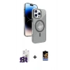 MARSİLYAN™- iPhone 16 Pro Max Kılıf Nova Modern Prime - Siyah Buffer Hayalet Cam Ekran Koruyucu + Bilvis Titan Kamera Lens - SH