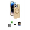 MARSİLYAN™- iPhone 16 Pro Max Kılıf Nova Modern Prime - Siyah Buffer Hayalet Cam Ekran Koruyucu + Raze Metal Kamera Lens - SH
