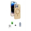 MARSİLYAN™- iPhone 16 Pro Max Kılıf Nova Modern Prime - Siyah Joko Magic 5D Cam + Beyaz Raze Metal Kamera Lens