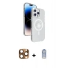 MARSİLYAN™- iPhone 16 Pro Max Kılıf Nova Modern Prime - Siyah Joko Magic 5D Cam + Pers Alüminyum Kamera Lens - CLTM