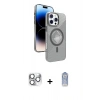 MARSİLYAN™- iPhone 16 Pro Max Kılıf Nova Modern Prime - Siyah Joko Magic 5D Cam + Pers Alüminyum Kamera Lens - GS