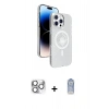 MARSİLYAN™- iPhone 16 Pro Max Kılıf Nova Modern Prime - Siyah Joko Magic 5D Cam + Pers Alüminyum Kamera Lens - GS