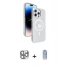 MARSİLYAN™- iPhone 16 Pro Max Kılıf Nova Modern Prime - Siyah Joko Magic 5D Cam + Pers Alüminyum Kamera Lens - GI