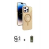 MARSİLYAN™- iPhone 16 Pro Max Kılıf Nova Modern Prime - Siyah Joko Magic 5D Hayalet Cam + Pers Alüminyum Kamera Lens - GS