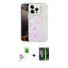 MARSİLYAN™- iPhone 16 Pro Max Kılıf Odak Prime - Şeffaf 360 Full Body Arka Koruyucu + Raze Metal Kamera Lens - BZ