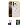 MARSİLYAN™- iPhone 16 Pro Max Kılıf Odak Prime - Şeffaf 360 Full Body Arka Koruyucu + Bilvis Titan Kamera Lens - GS
