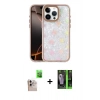 MARSİLYAN™- iPhone 16 Pro Max Kılıf Odak Prime - Şeffaf 360 Full Body Arka Koruyucu + Raze Metal Kamera Lens - NLGY