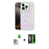 MARSİLYAN™- iPhone 16 Pro Max Kılıf Odak Prime - Şeffaf 360 Full Body Arka Koruyucu + Raze Metal Kamera Lens - NLGY