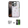 MARSİLYAN™- iPhone 16 Pro Max Kılıf Odak Prime - Şeffaf 360 Full Body Arka Koruyucu + Pers Alüminyum Kamera Lens - GS
