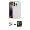 MARSİLYAN™- iPhone 16 Pro Max Kılıf Odak Prime - Şeffaf 360 Full Body Arka Koruyucu + Pers Alüminyum Kamera Lens - GS
