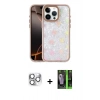 MARSİLYAN™- iPhone 16 Pro Max Kılıf Odak Prime - Şeffaf 360 Full Body Arka Koruyucu + Pers Alüminyum Kamera Lens - GS