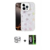 MARSİLYAN™- iPhone 16 Pro Max Kılıf Odak Prime - Şeffaf 360 Full Body Arka Koruyucu + Pers Alüminyum Kamera Lens - GS