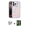 MARSİLYAN™- iPhone 16 Pro Max Kılıf Odak Prime - Şeffaf 360 Full Body Arka Koruyucu + Pers Alüminyum Kamera Lens - GS