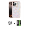 MARSİLYAN™- iPhone 16 Pro Max Kılıf Odak Prime - Şeffaf 360 Full Body Arka Koruyucu + Pers Alüminyum Kamera Lens - GS