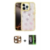 MARSİLYAN™- iPhone 16 Pro Max Kılıf Odak Prime - Şeffaf 360 Full Body Arka Koruyucu + Pers Alüminyum Kamera Lens - CLTM