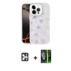 MARSİLYAN™- iPhone 16 Pro Max Kılıf Odak Prime - Şeffaf 360 Full Body Arka Koruyucu + PVD Metal Kamera Lens - GS