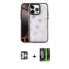 MARSİLYAN™- iPhone 16 Pro Max Kılıf Odak Prime - Şeffaf 360 Full Body Arka Koruyucu + PVD Metal Kamera Lens - GS