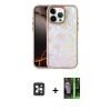MARSİLYAN™- iPhone 16 Pro Max Kılıf Odak Prime - Şeffaf 360 Full Body Arka Koruyucu + PVD Metal Kamera Lens - SH