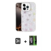 MARSİLYAN™- iPhone 16 Pro Max Kılıf Odak Prime - Şeffaf 360 Full Body Arka Koruyucu + PVD Metal Kamera Lens - SH