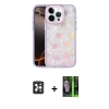 MARSİLYAN™- iPhone 16 Pro Max Kılıf Odak Prime - Şeffaf 360 Full Body Arka Koruyucu + PVD Metal Kamera Lens - SH