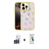MARSİLYAN™- iPhone 16 Pro Max Kılıf Odak Prime - Şeffaf Pasifik Cam Ekran Koruyucu + Bilvis Titan Kamera Lens - SH