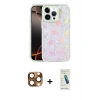MARSİLYAN™- iPhone 16 Pro Max Kılıf Odak Prime - Şeffaf Pasifik Cam Ekran Koruyucu + Pers Alüminyum Kamera Lens - CLTM