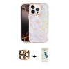 MARSİLYAN™- iPhone 16 Pro Max Kılıf Odak Prime - Şeffaf Pasifik Cam Ekran Koruyucu + Pers Alüminyum Kamera Lens - CLTM
