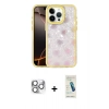 MARSİLYAN™- iPhone 16 Pro Max Kılıf Odak Prime - Şeffaf Pasifik Cam Ekran Koruyucu + Pers Alüminyum Kamera Lens - GS