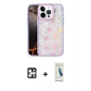 MARSİLYAN™- iPhone 16 Pro Max Kılıf Odak Prime - Şeffaf Pasifik Cam Ekran Koruyucu + PVD Metal Kamera Lens - GS