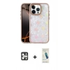 MARSİLYAN™- iPhone 16 Pro Max Kılıf Odak Prime - Şeffaf Pasifik Cam Ekran Koruyucu + PVD Metal Kamera Lens - GS