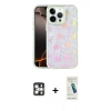 MARSİLYAN™- iPhone 16 Pro Max Kılıf Odak Prime - Şeffaf Pasifik Cam Ekran Koruyucu + PVD Metal Kamera Lens - GS