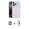 MARSİLYAN™- iPhone 16 Pro Max Kılıf Odak Prime - Şeffaf Pasifik Cam Ekran Koruyucu + PVD Metal Kamera Lens - GS