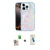 MARSİLYAN™- iPhone 16 Pro Max Kılıf Odak Prime - Şeffaf Pasifik Cam Ekran Koruyucu + Raze Metal Kamera Lens - NLGY