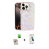 MARSİLYAN™- iPhone 16 Pro Max Kılıf Odak Prime - Şeffaf Pasifik Cam Ekran Koruyucu + Raze Metal Kamera Lens - NLGY