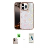 MARSİLYAN™- iPhone 16 Pro Max Kılıf Odak Prime - Şeffaf Pasifik Cam Ekran Koruyucu + Raze Metal Kamera Lens - NLGY