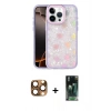 MARSİLYAN™- iPhone 16 Pro Max Kılıf Odak Prime - Siyah 360 Mat Full Body Arka Koruyucu + Çöl Titanyum Pers Alüminyum Kamera Lens