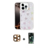 MARSİLYAN™- iPhone 16 Pro Max Kılıf Odak Prime - Siyah 360 Mat Full Body Arka Koruyucu + Çöl Titanyum Pers Alüminyum Kamera Lens