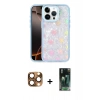 MARSİLYAN™- iPhone 16 Pro Max Kılıf Odak Prime - Siyah 360 Mat Full Body Arka Koruyucu + Çöl Titanyum Pers Alüminyum Kamera Lens