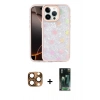 MARSİLYAN™- iPhone 16 Pro Max Kılıf Odak Prime - Siyah 360 Mat Full Body Arka Koruyucu + Çöl Titanyum Pers Alüminyum Kamera Lens