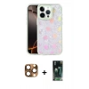 MARSİLYAN™- iPhone 16 Pro Max Kılıf Odak Prime - Siyah 360 Mat Full Body Arka Koruyucu + Çöl Titanyum Pers Alüminyum Kamera Lens
